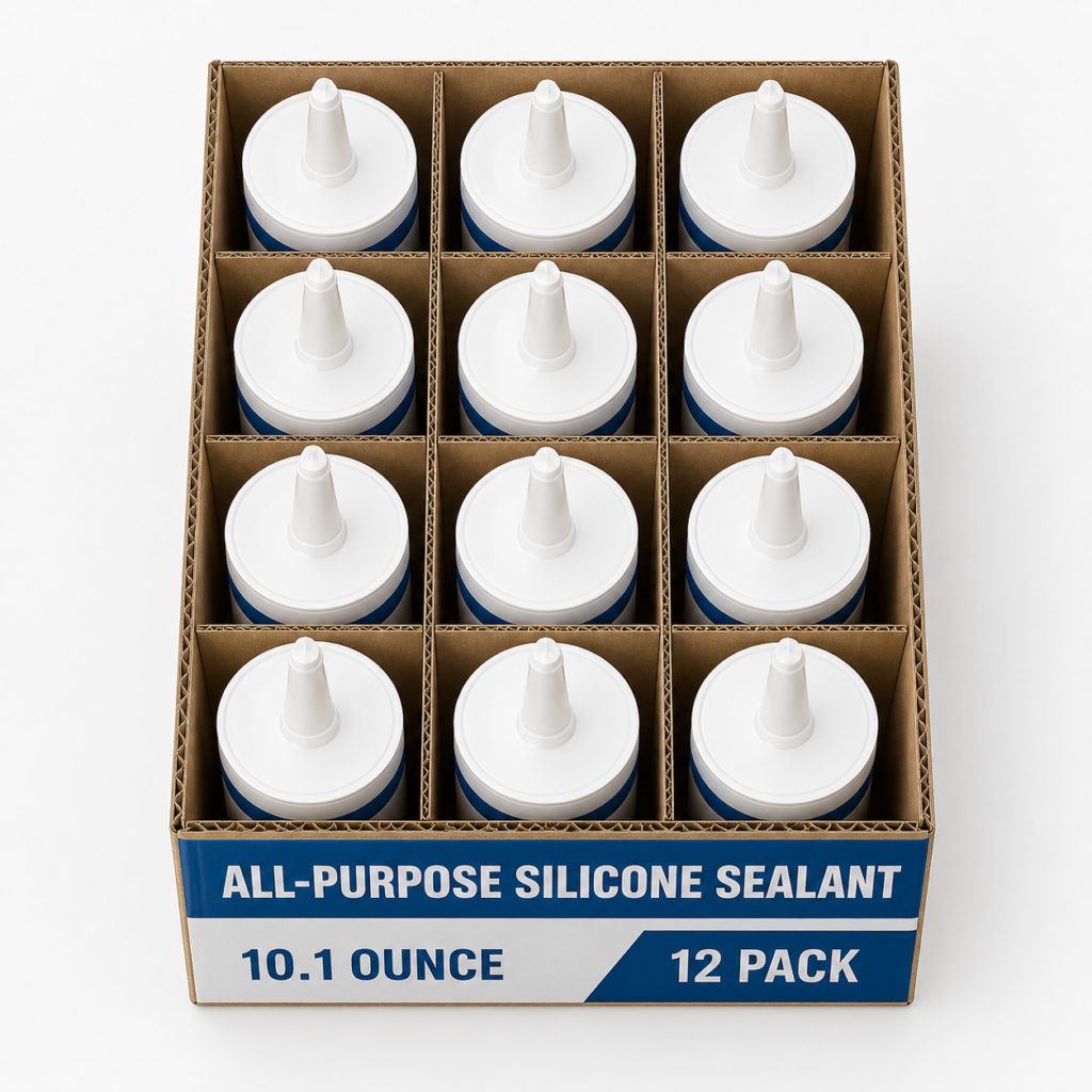 All-Purpose Silicone Sealant — 10.1 Ounce, 12-Pack