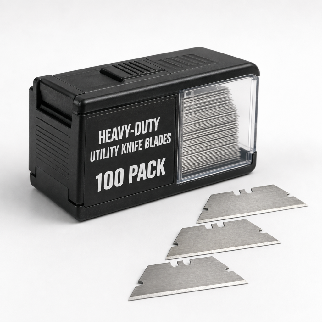 Heavy-Duty Utility Knife Replacement Blades — 100-Pack