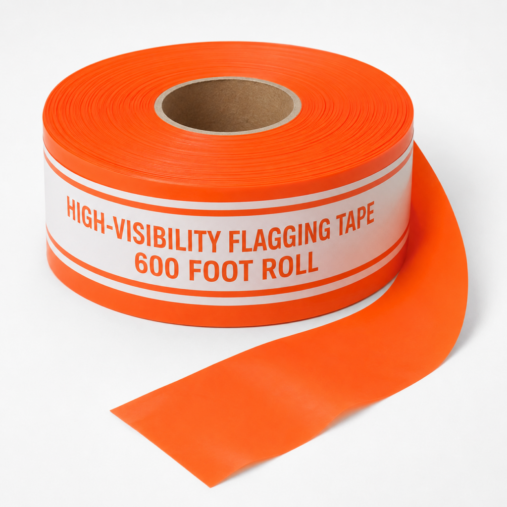 High-Visibility Flagging Tape — 600 Foot Roll